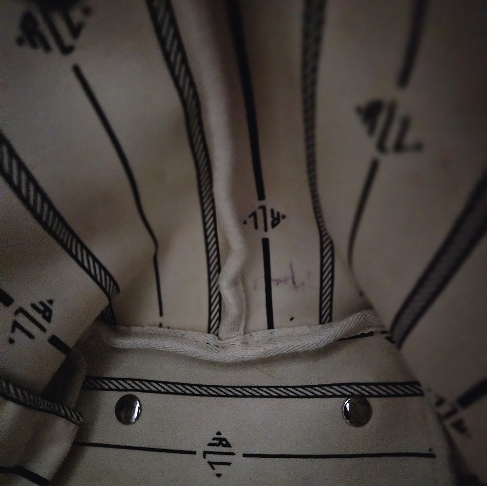 Ralph Lauren Signature Monogram Black and White Tote - Picture 10 of 10